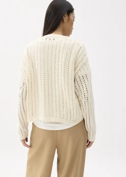 Love, Bonito Weekend|Cardigans & Sweaters*Sheer Pointelle Knit Sweater