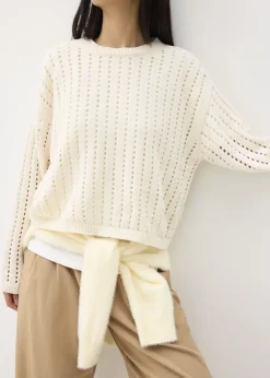 Love, Bonito Weekend|Cardigans & Sweaters*Sheer Pointelle Knit Sweater