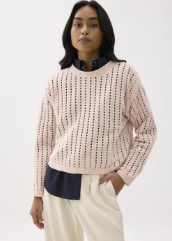 Love, Bonito Weekend|Cardigans & Sweaters*Sheer Pointelle Knit Sweater