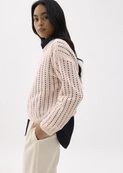 Love, Bonito Weekend|Cardigans & Sweaters*Sheer Pointelle Knit Sweater
