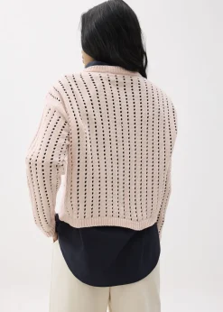 Love, Bonito Weekend|Cardigans & Sweaters*Sheer Pointelle Knit Sweater