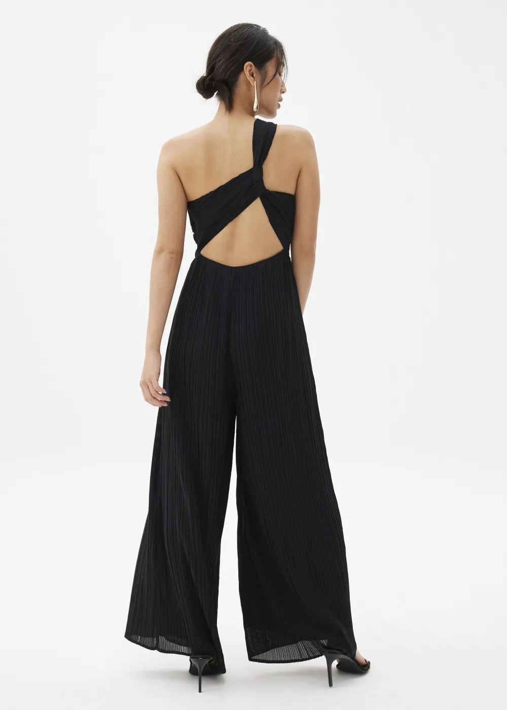 Love, Bonito Jumpsuits & Rompers*Simone Pleated Padded Twist Back Jumpsuit