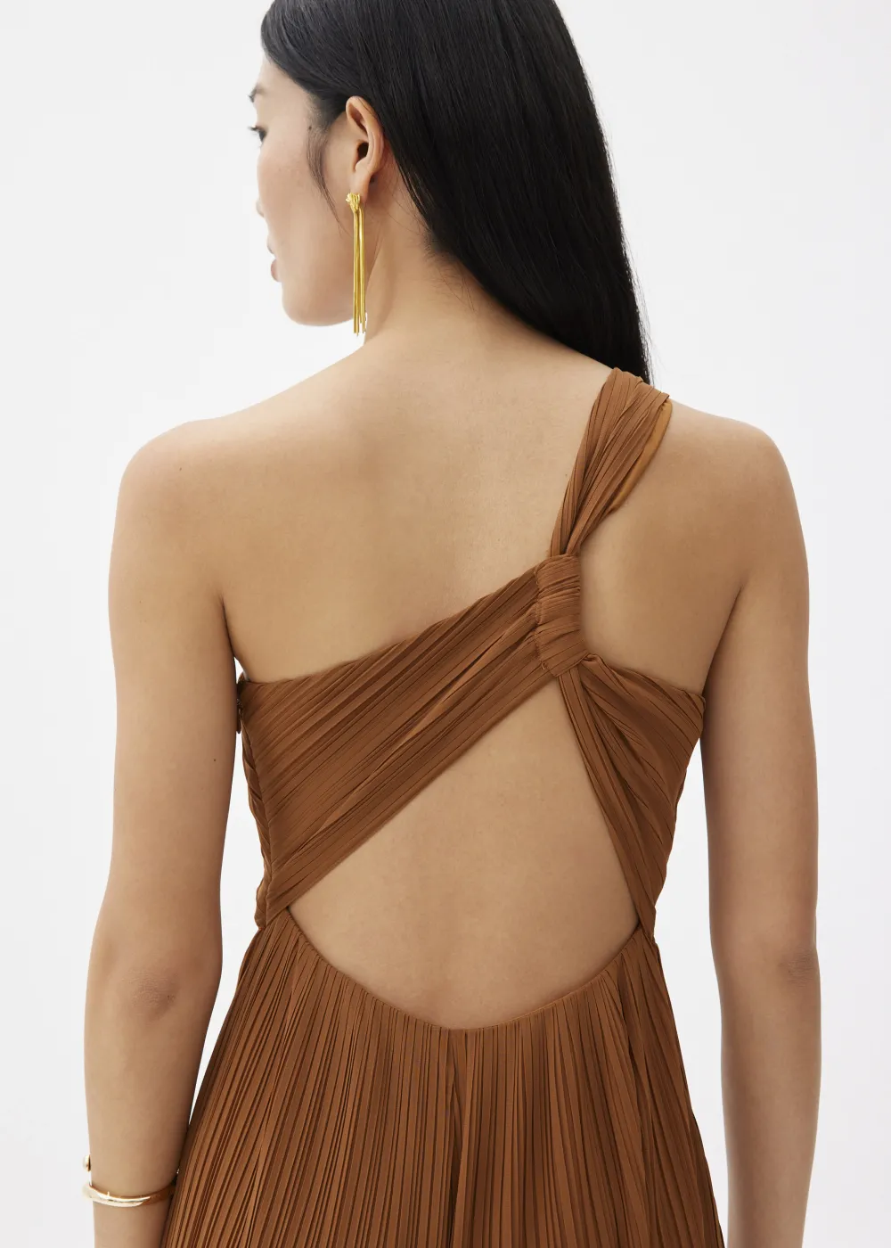 Love, Bonito Jumpsuits & Rompers*Simone Pleated Padded Twist Back Jumpsuit