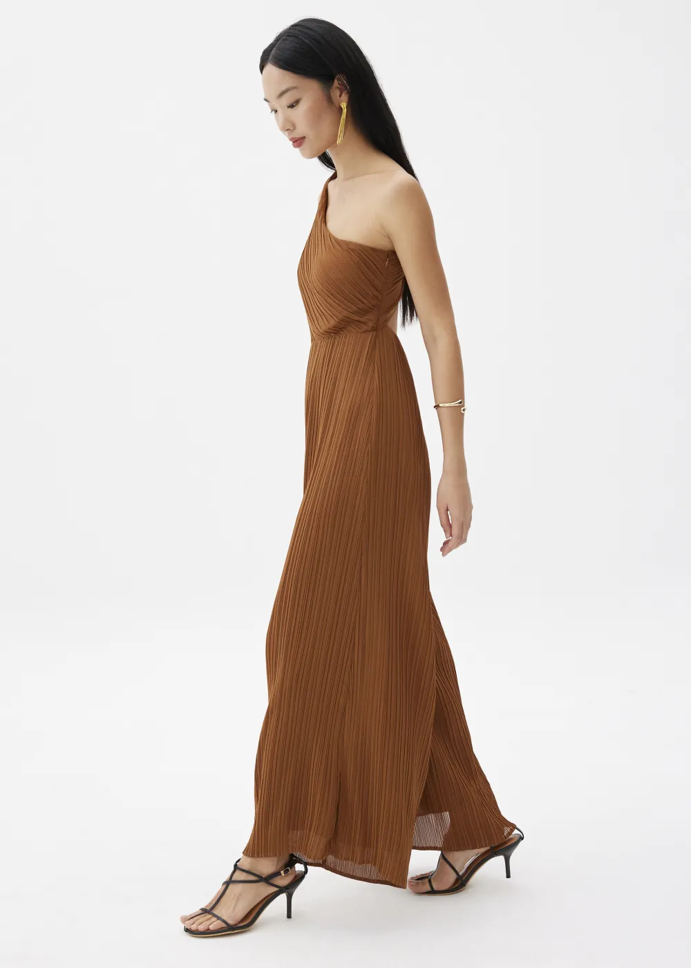 Love, Bonito Jumpsuits & Rompers*Simone Pleated Padded Twist Back Jumpsuit