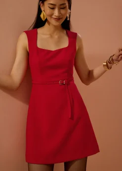 Love, Bonito Dresses*Sitti Belted A-Line Mini Dress