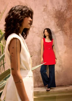 Love, Bonito Dresses*Sitti Belted A-Line Mini Dress