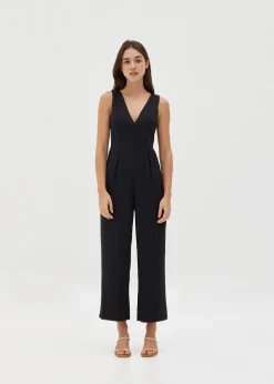 Love, Bonito Straight|Party & Occasions*Sofi Padded Plunge Straight Leg Jumpsuit