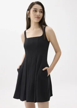 Love, Bonito Weekend Dresses|Party Dresses*Square Neck Drop Waist Mini Dress