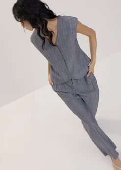 Love, Bonito Weekend|Blazers & Jackets*Striped Linen Vest in