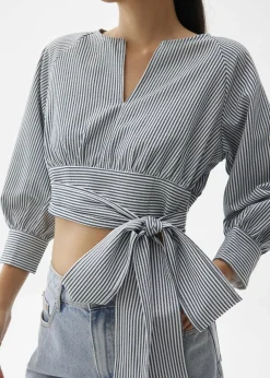 Love, Bonito Blouses & Shirts|Weekend*Striped Puff Sleeve Blouse