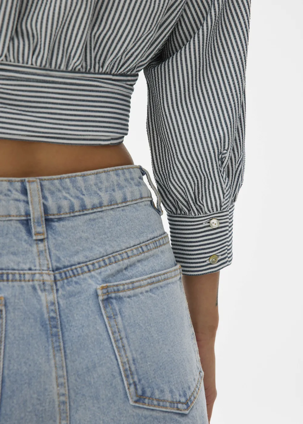 Love, Bonito Blouses & Shirts|Weekend*Striped Puff Sleeve Blouse