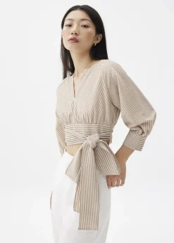 Love, Bonito Blouses & Shirts|Weekend*Striped Puff Sleeve Blouse