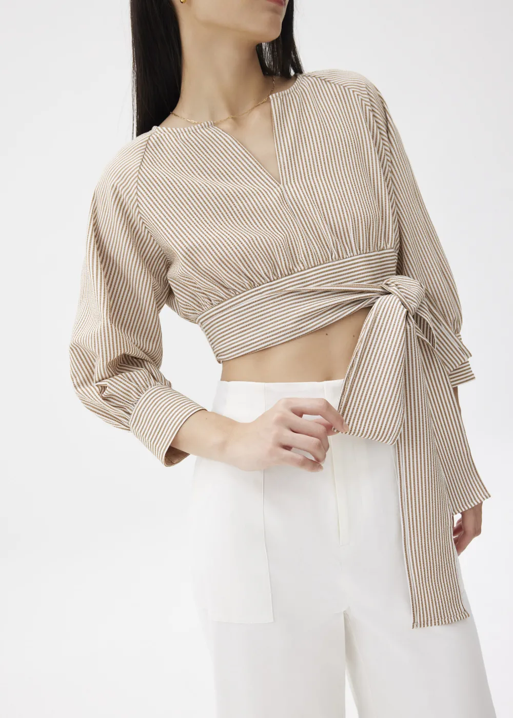 Love, Bonito Blouses & Shirts|Weekend*Striped Puff Sleeve Blouse