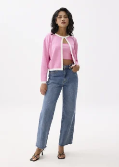 Love, Bonito Weekend|Cardigans & Sweaters*Striped Round Neck Knit Cardigan