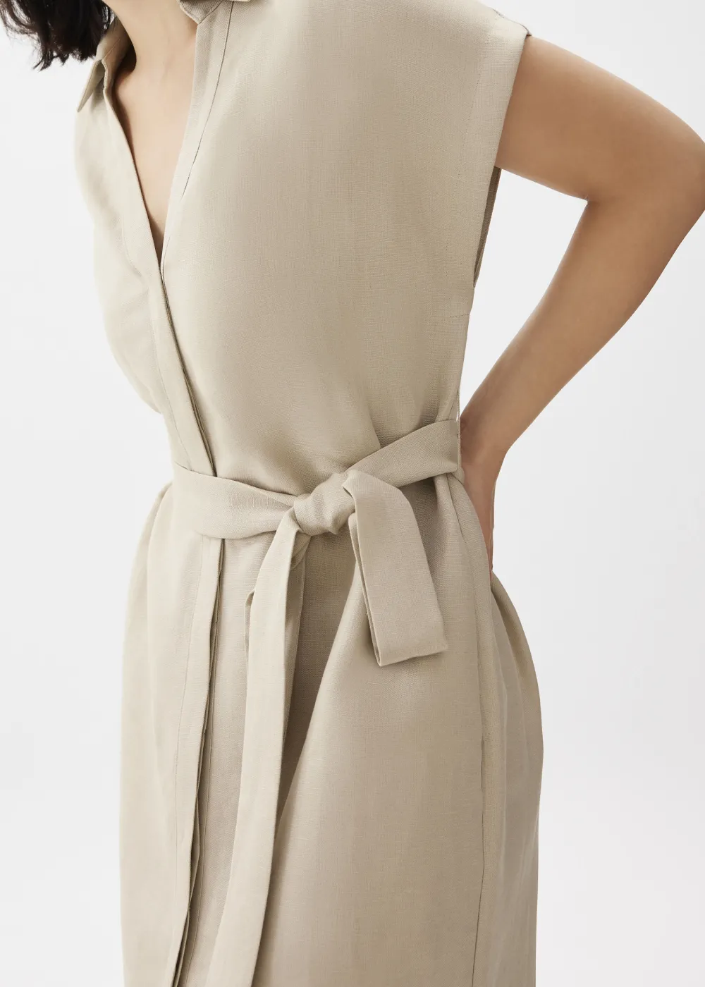 Love, Bonito Weekend Dresses|Work Dresses*Suri Classic Linen Belted Shirt Dress