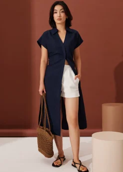 Love, Bonito Weekend Dresses|Work Dresses*Suri Classic Linen Belted Shirt Dress