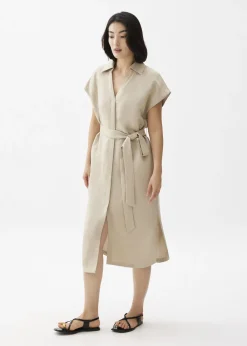 Love, Bonito Weekend Dresses|Work Dresses*Suri Classic Linen Belted Shirt Dress