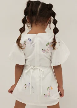 Kids Love, Bonito Weekend Dresses|Kidswear*Tiana Embroidered Shift Dress in Humble Abode