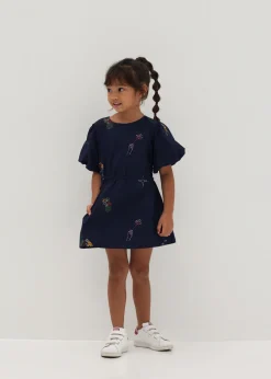 Kids Love, Bonito Weekend Dresses|Kidswear*Tiana Embroidered Shift Dress in Humble Abode