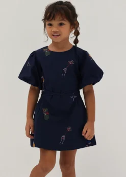 Kids Love, Bonito Weekend Dresses|Kidswear*Tiana Embroidered Shift Dress in Humble Abode