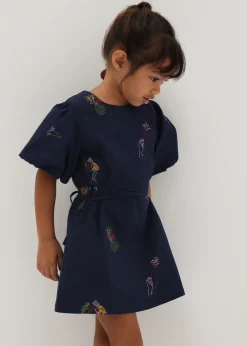 Kids Love, Bonito Weekend Dresses|Kidswear*Tiana Embroidered Shift Dress in Humble Abode