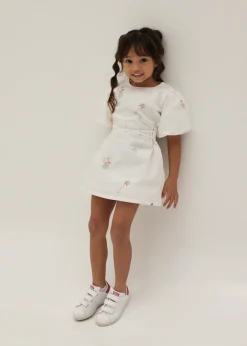 Kids Love, Bonito Weekend Dresses|Kidswear*Tiana Embroidered Shift Dress in Humble Abode