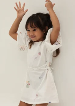 Kids Love, Bonito Weekend Dresses|Kidswear*Tiana Embroidered Shift Dress in Humble Abode