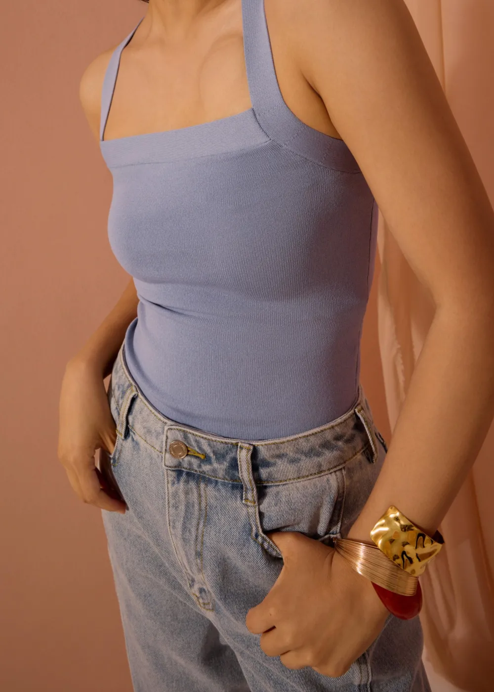 Love, Bonito Staples|Weekend*Tola Knit Cross Back Tank Top