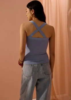 Love, Bonito Staples|Weekend*Tola Knit Cross Back Tank Top