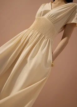 Love, Bonito Vacation|Dresses*Trinh Pintuck Plunge Fit & Flare Midaxi Dress