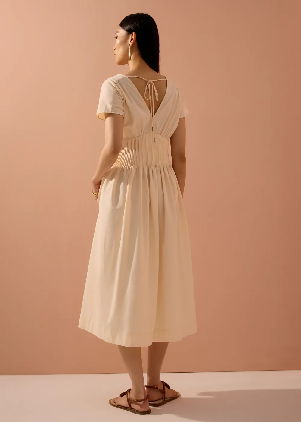 Love, Bonito Vacation|Dresses*Trinh Pintuck Plunge Fit & Flare Midaxi Dress