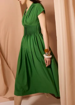 Love, Bonito Vacation|Dresses*Trinh Pintuck Plunge Fit & Flare Midaxi Dress