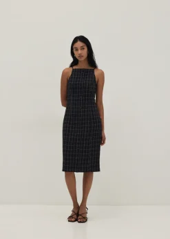 Love, Bonito Work Dresses*Trinity Tweed Halter Column Dress