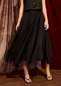 Love, Bonito Party & Occasions|Skirts*Tulle High Waist Flare Midaxi Skirt