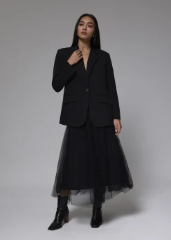 Love, Bonito Party & Occasions|Skirts*Tulle High Waist Flare Midaxi Skirt