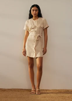 Love, Bonito Work|Dresses*Tweed Belted Button Down Shift Dress