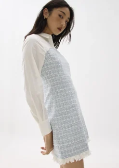 Love, Bonito Weekend Dresses*Tweed Cotton A-line Mini Dress