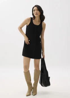 Love, Bonito Weekend Dresses|Petite-Friendly*Tweed Scoop Neck Shift Mini Dress