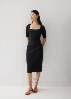 Love, Bonito Work Dresses*Vangie Square Neck Pencil Midi Dress