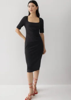 Love, Bonito Work Dresses*Vangie Square Neck Pencil Midi Dress