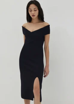 Love, Bonito Party Dresses|Party & Occasions*Vanna Off Shoulder Knit Midi Dress