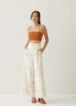 Love, Bonito Weekend & Vacation Pants|Wide*Veneza Wide Leg Pants in Golden Hour