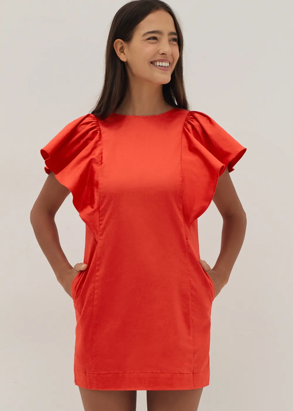 Love, Bonito Work Dresses*Veronique Ruffle Sleeve Shift Dress