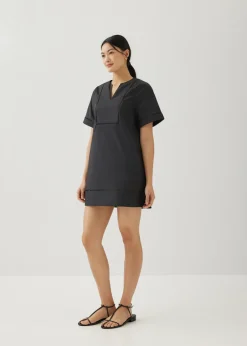 Love, Bonito Work Dresses*Vienne Cotton Ladder Trim Shift Dress