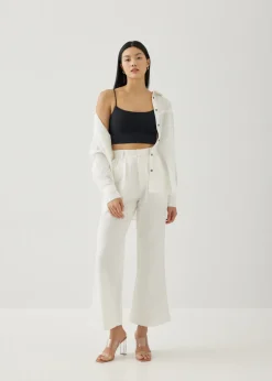 Love, Bonito Weekend & Vacation Pants|Straight*Violeta Cotton Kick Flare Pants