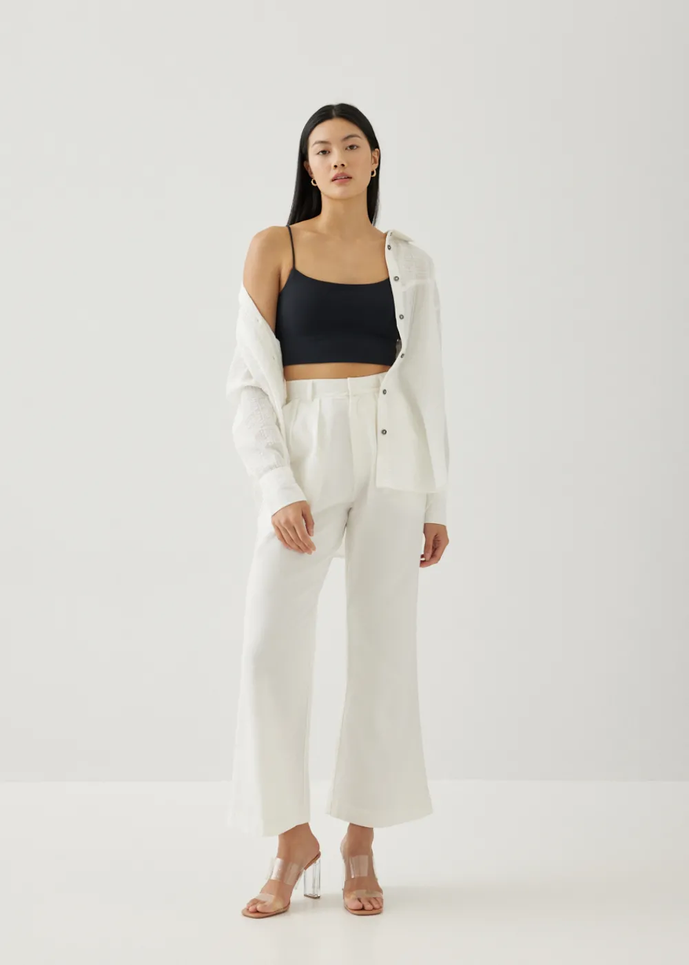 Love, Bonito Weekend & Vacation Pants|Straight*Violeta Cotton Kick Flare Pants