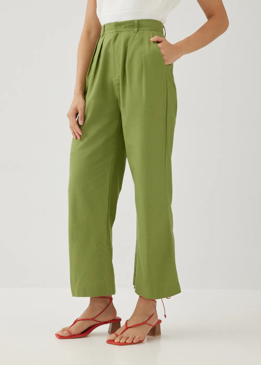 Love, Bonito Weekend & Vacation Pants|Straight*Violeta Cotton Kick Flare Pants