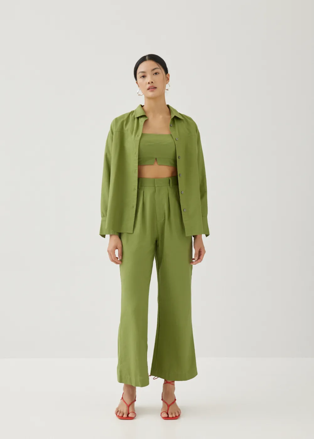 Love, Bonito Weekend & Vacation Pants|Straight*Violeta Cotton Kick Flare Pants