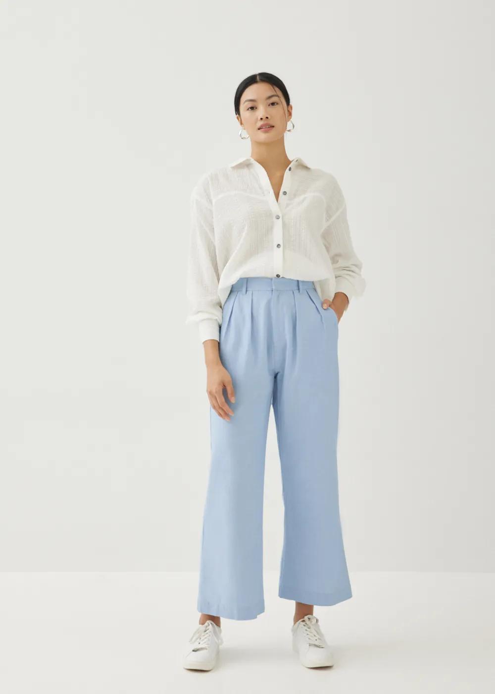 Love, Bonito Weekend & Vacation Pants|Straight*Violeta Cotton Kick Flare Pants