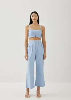 Love, Bonito Weekend & Vacation Pants|Straight*Violeta Cotton Kick Flare Pants